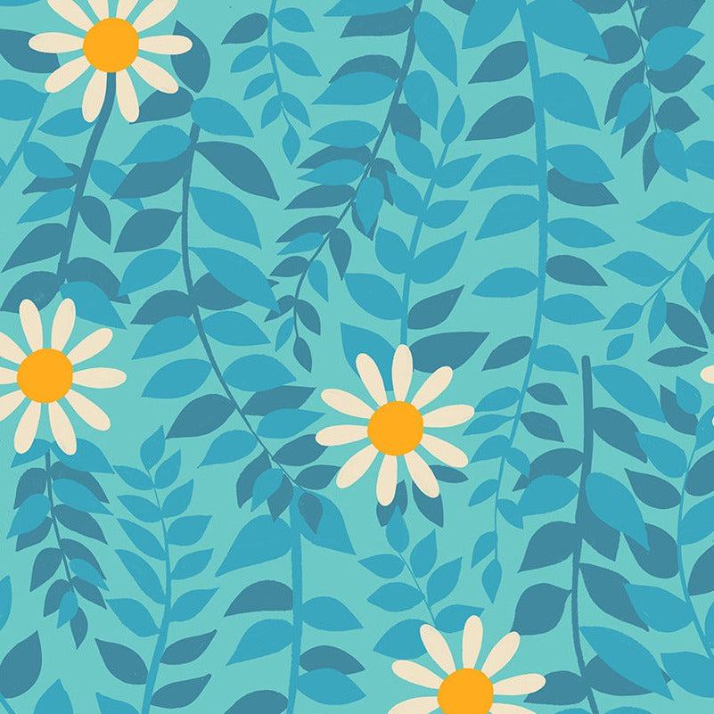 Ruby Star Society-Daisies Turquoise-fabric-gather here online