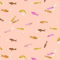 Ruby Star Society-Fishies Peach Fizz-fabric-gather here online