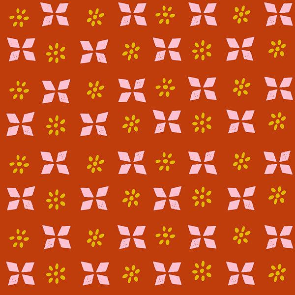 Ruby Star Society-Block Print Cayenne-fabric-gather here online