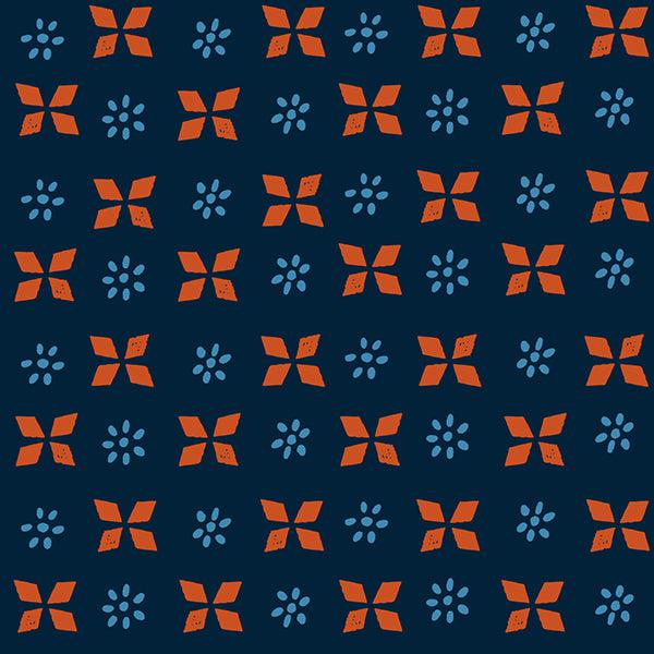 Ruby Star Society-Block Print Navy-fabric-gather here online