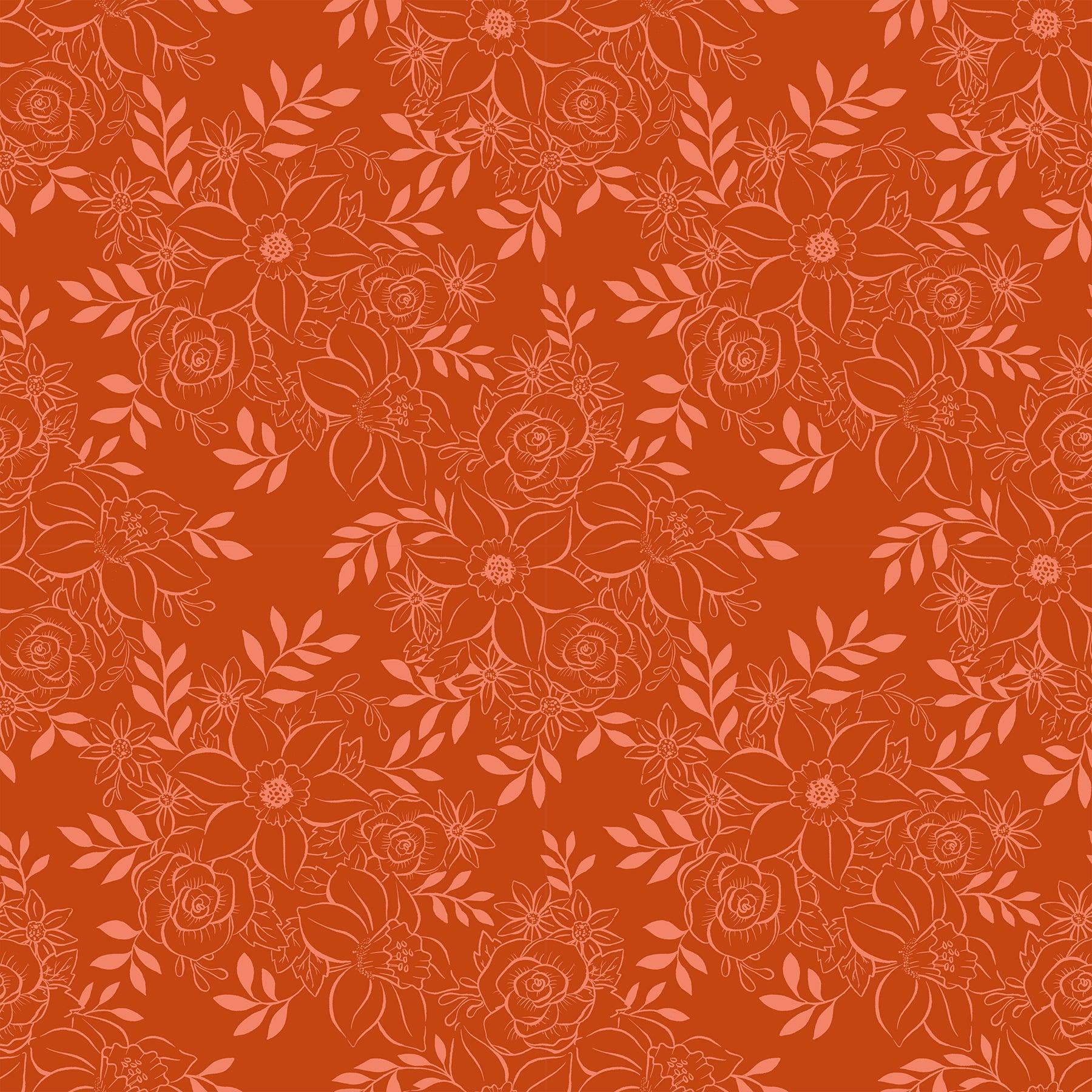 Ruby Star Society-First Bloom Cayenne-fabric-gather here online