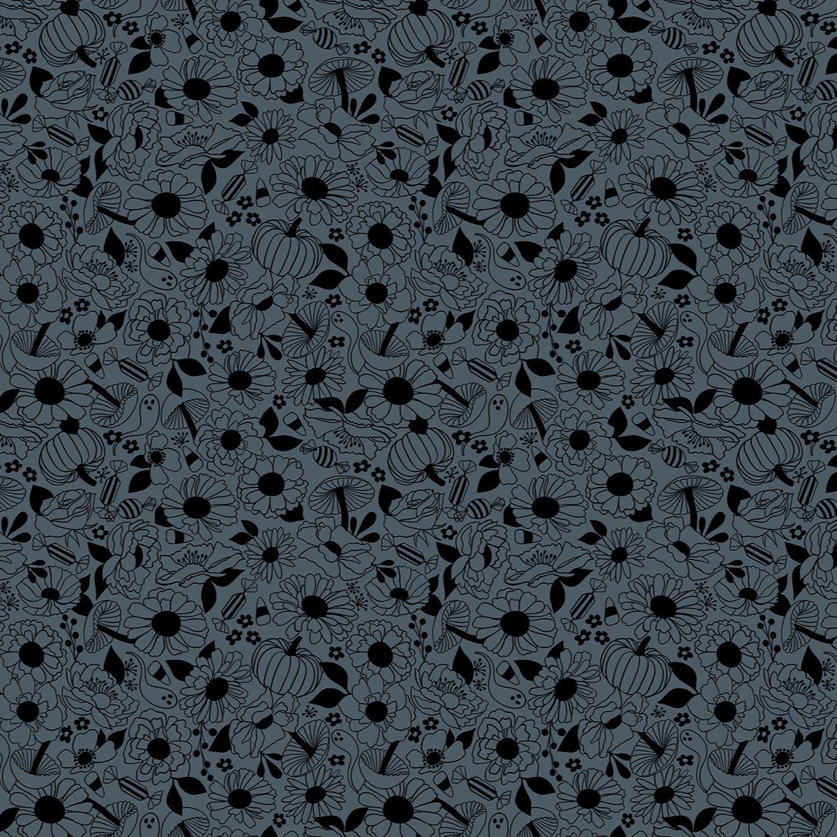Ruby Star Society-Halloween Floral Ghostly-fabric-gather here online