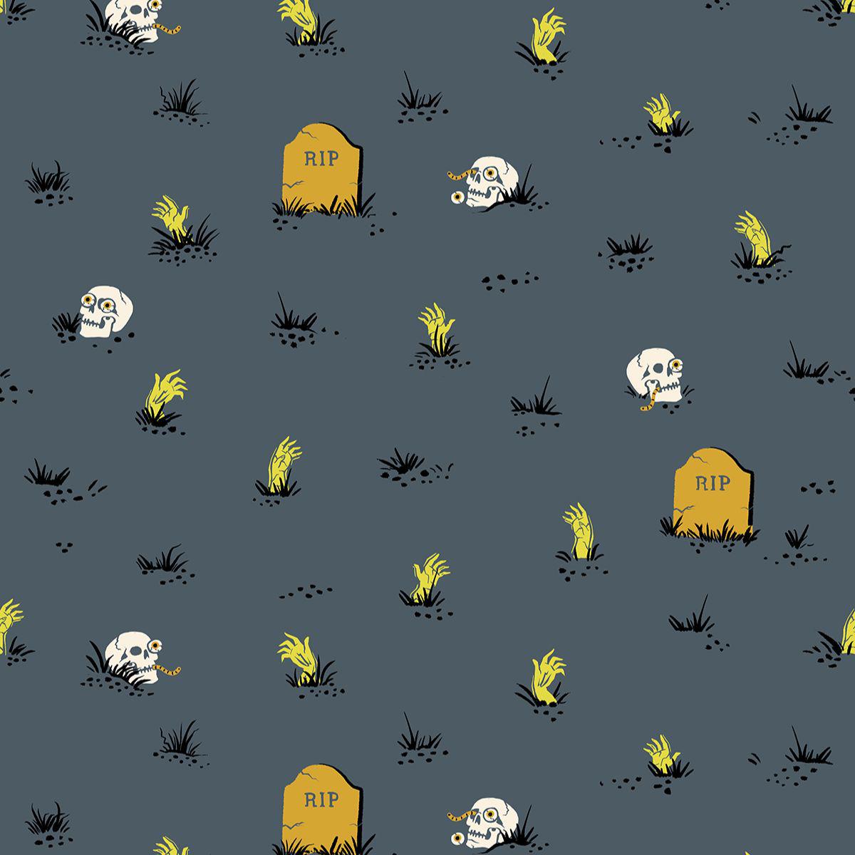 Ruby Star Society-Graveyard Ghostly: Glow in the Dark-fabric-gather here online