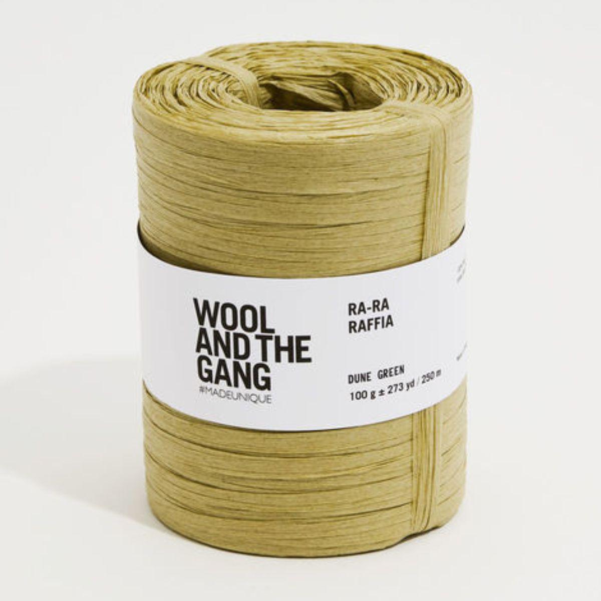 Wool and the Gang-Ra Ra Raffia-yarn-Dune Green-gather here online