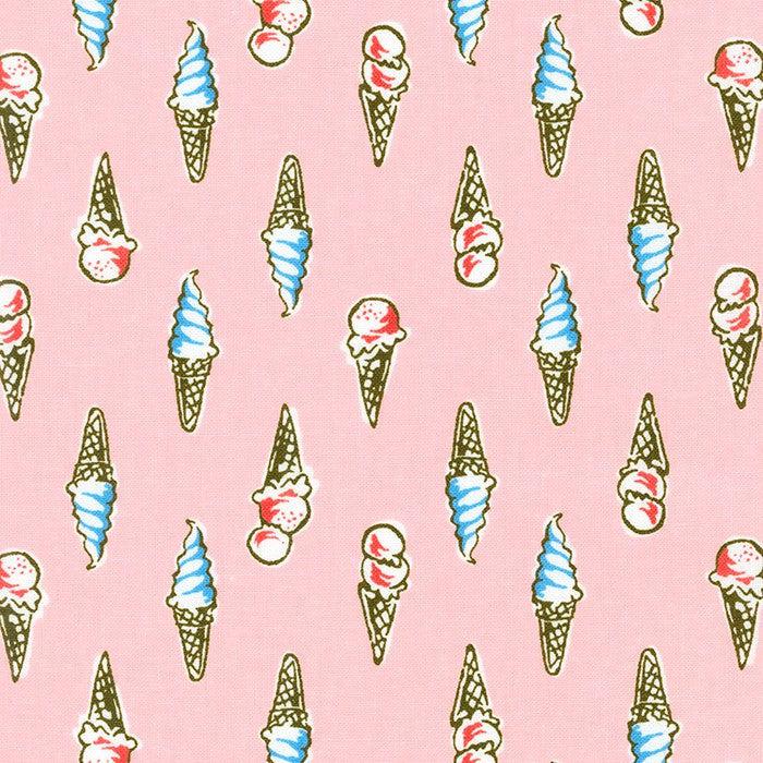 Robert Kaufman-Ice Cream Cones-fabric-gather here online