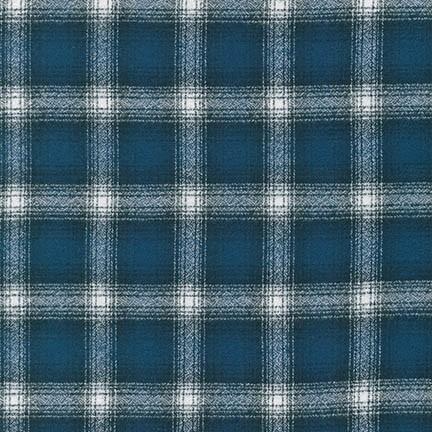 Robert Kaufman-Mammoth Flannel, Cobalt 14895-72-fabric-gather here online