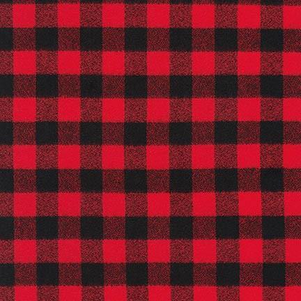 Robert Kaufman-Mammoth Flannel, Red 16944-3-fabric-gather here online