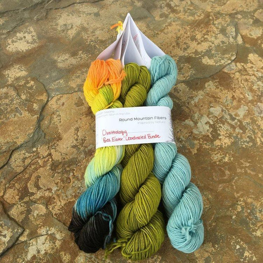 Round Mountain Fibers - Ornithology Bundles - Bee Eater - gatherhereonline.com