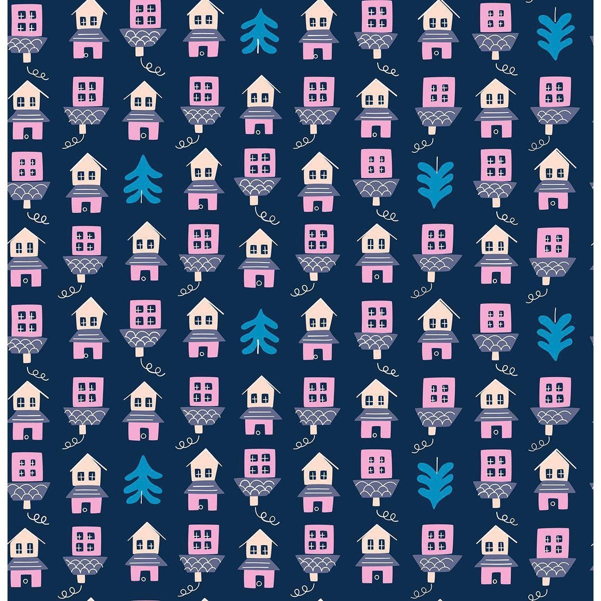 Ruby Star Society-Little Houses Navy-fabric-gather here online