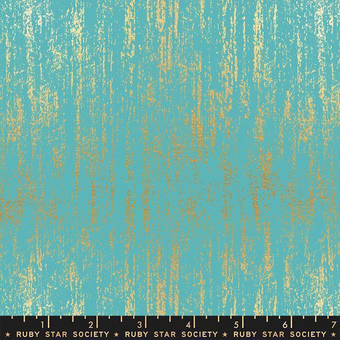 Ruby Star Society-REMNANT: Brushed in Turquoise 30% OFF 2.13 YDS-fabric remnant-gather here online