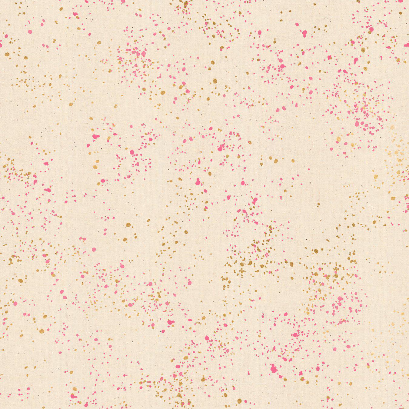 Ruby Star Society-Speckled-fabric-16M Metallic Neon Pink-gather here online