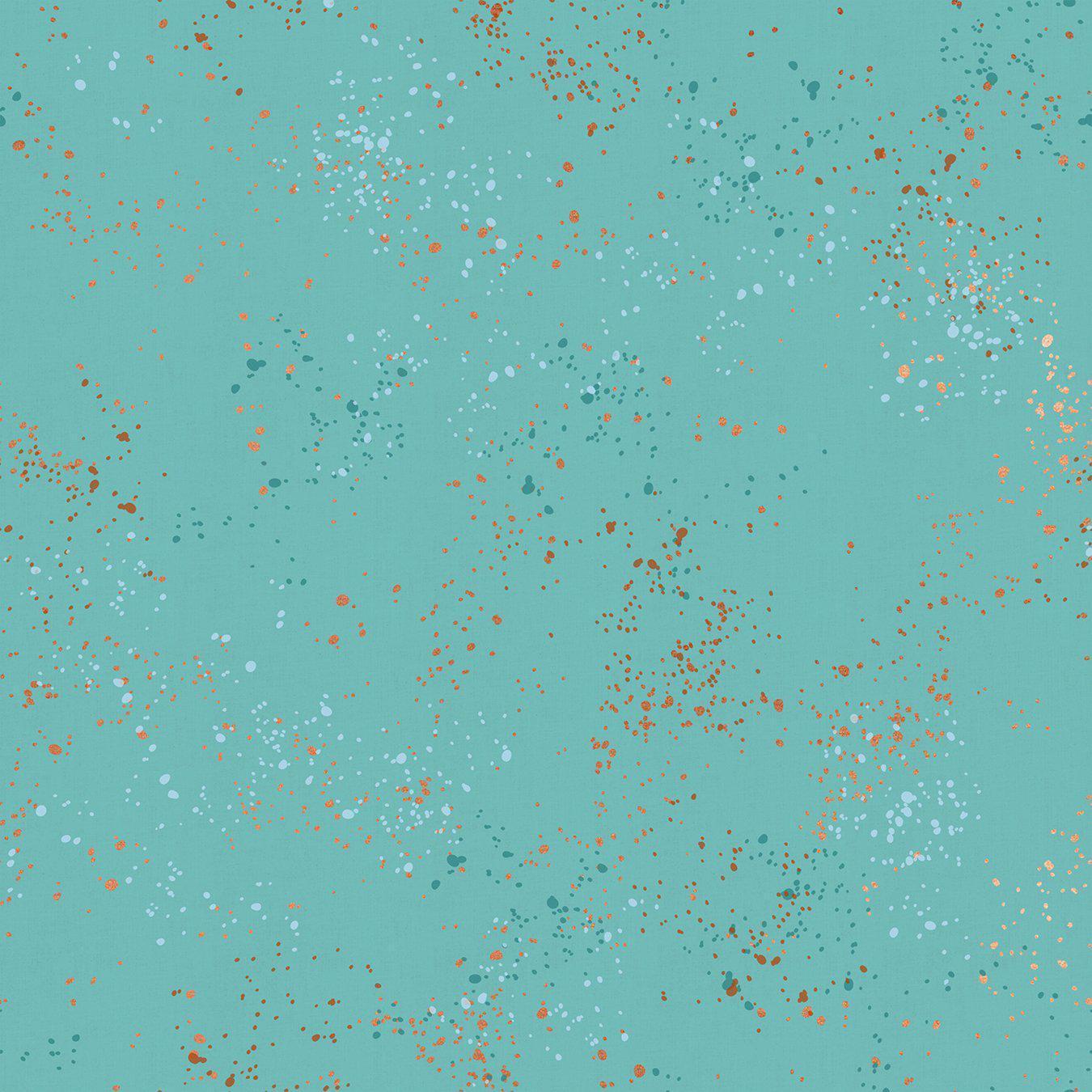 Ruby Star Society-Speckled-fabric-72M Metallic Turquoise-gather here online