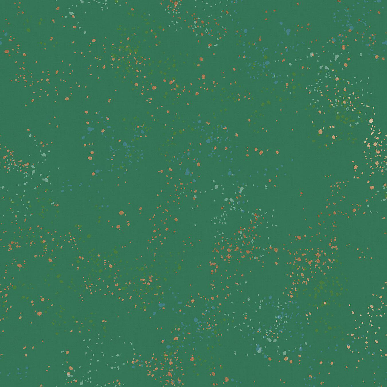 Ruby Star Society-Speckled-fabric-74M Metallic Emerald Green-gather here online