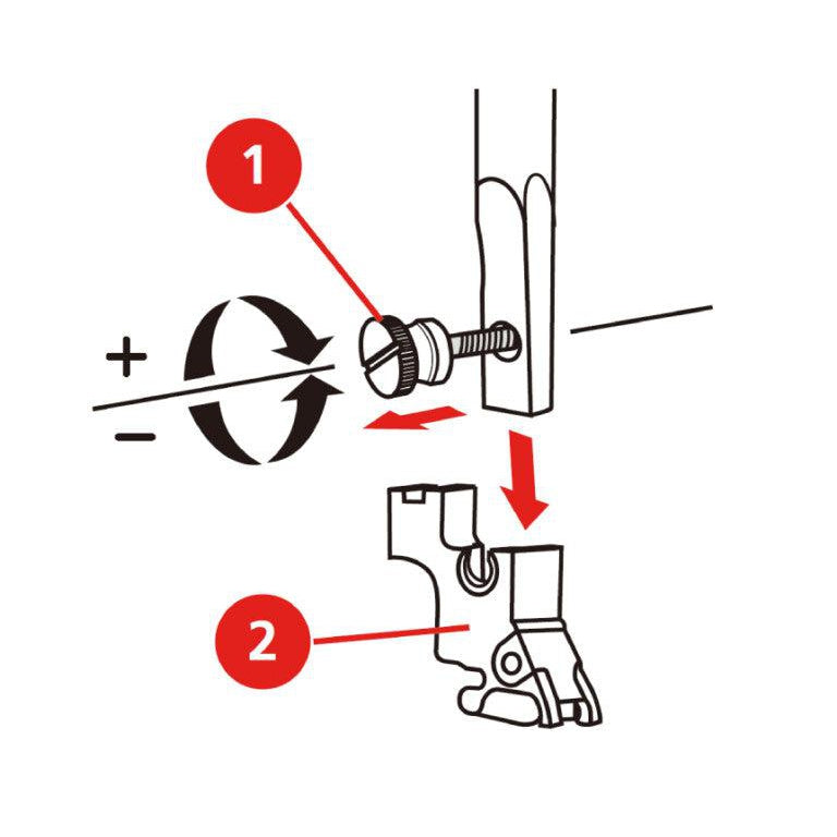 Bernette-b77/b79 Ruler Foot Set-sewing_machine_feet-gather here online