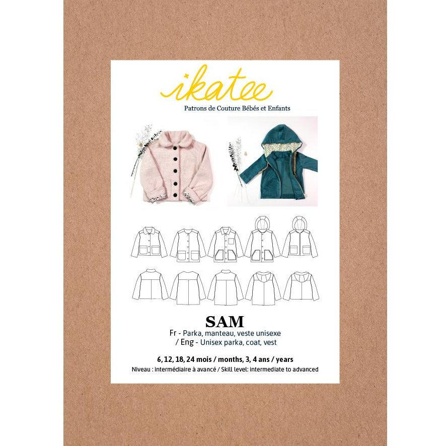 Ikatee-Sam Parka Jacket Pattern-sewing pattern - kids-gather here online