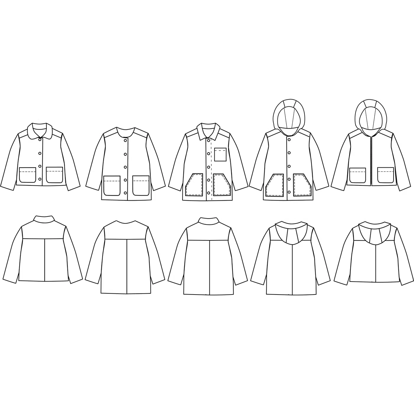 Ikatee-Sam Parka Jacket Pattern-sewing pattern - kids-gather here online