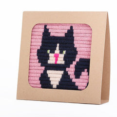 SOZO - Kitten embroidery kit with frame - - gatherhereonline.com