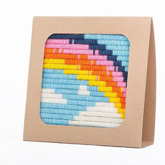 SOZO - Rainbow embroidery kit with frame - - gatherhereonline.com