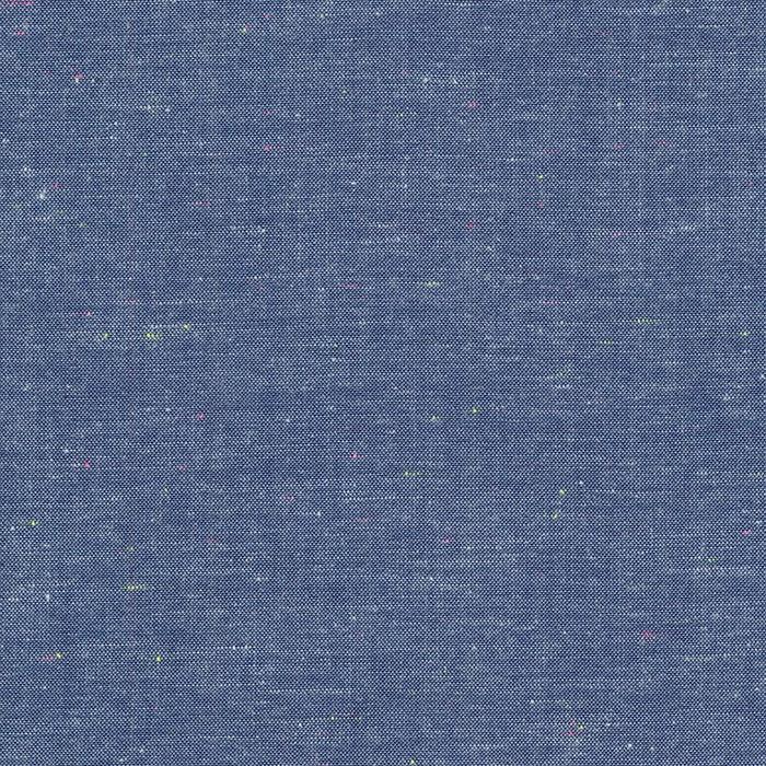 Robert Kaufman-Neon Neppy Chambray-fabric-Royal-gather here online