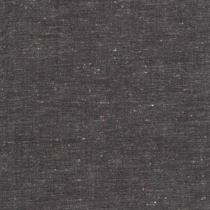 Robert Kaufman-Neon Neppy Chambray-fabric-Charcoal-gather here online