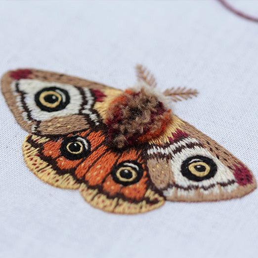 Kiriki Press-Moth Embroidery Stitch Sampler-embroidery kit-gather here online