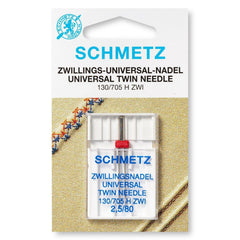Schmetz-Stretch Twin Needles 4mm-75/11-sewing notion-gather here online