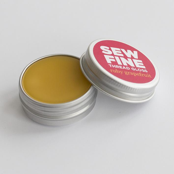 Sew Fine-Sew Fine Thread Gloss: Ruby Grapefruit-sewing notion-gather here online