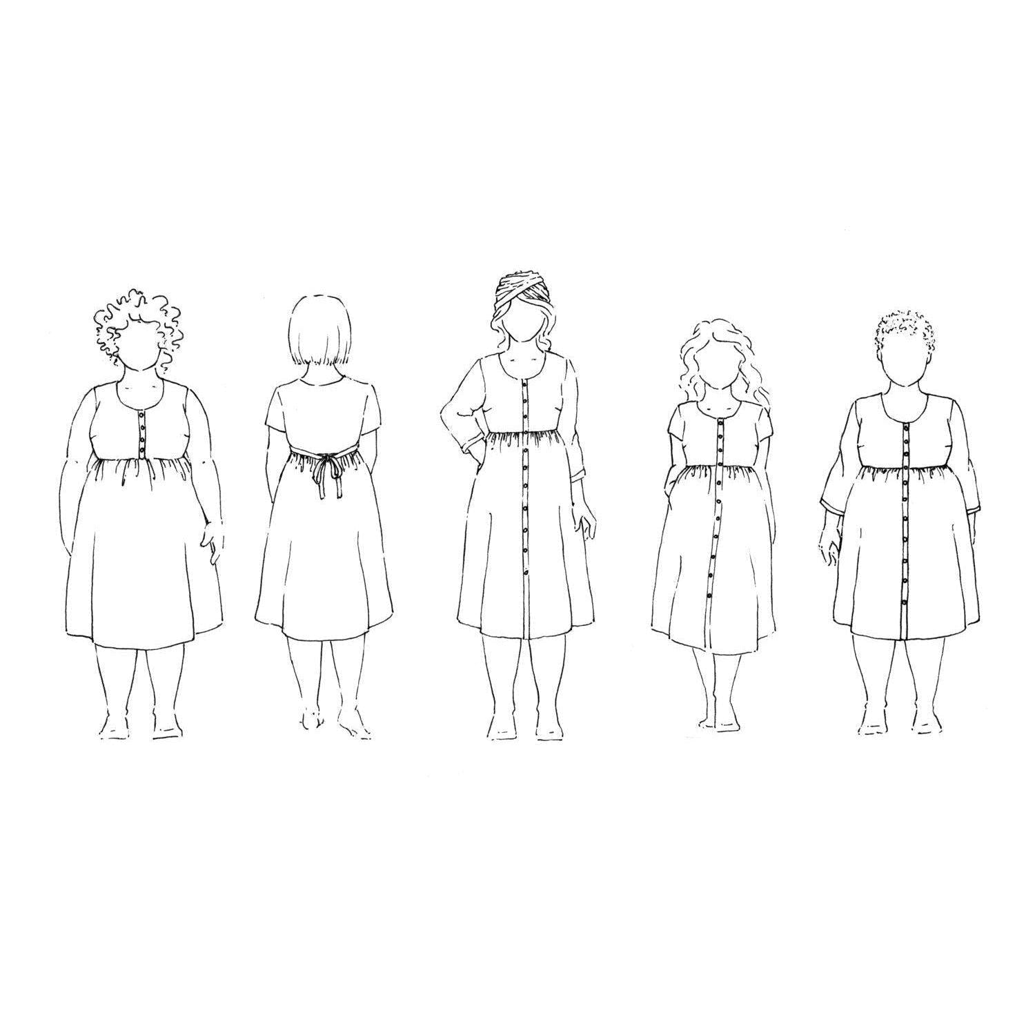 Sew Liberated-Hinterland Dress Pattern-sewing pattern-gather here online