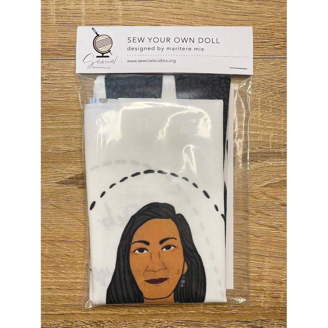 Sewcial Studies-Deb Haaland DIY Doll-sewing kit-gather here online