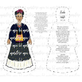 Sewcial Studies-Frida Kahlo DIY Doll-sewing kit-gather here online