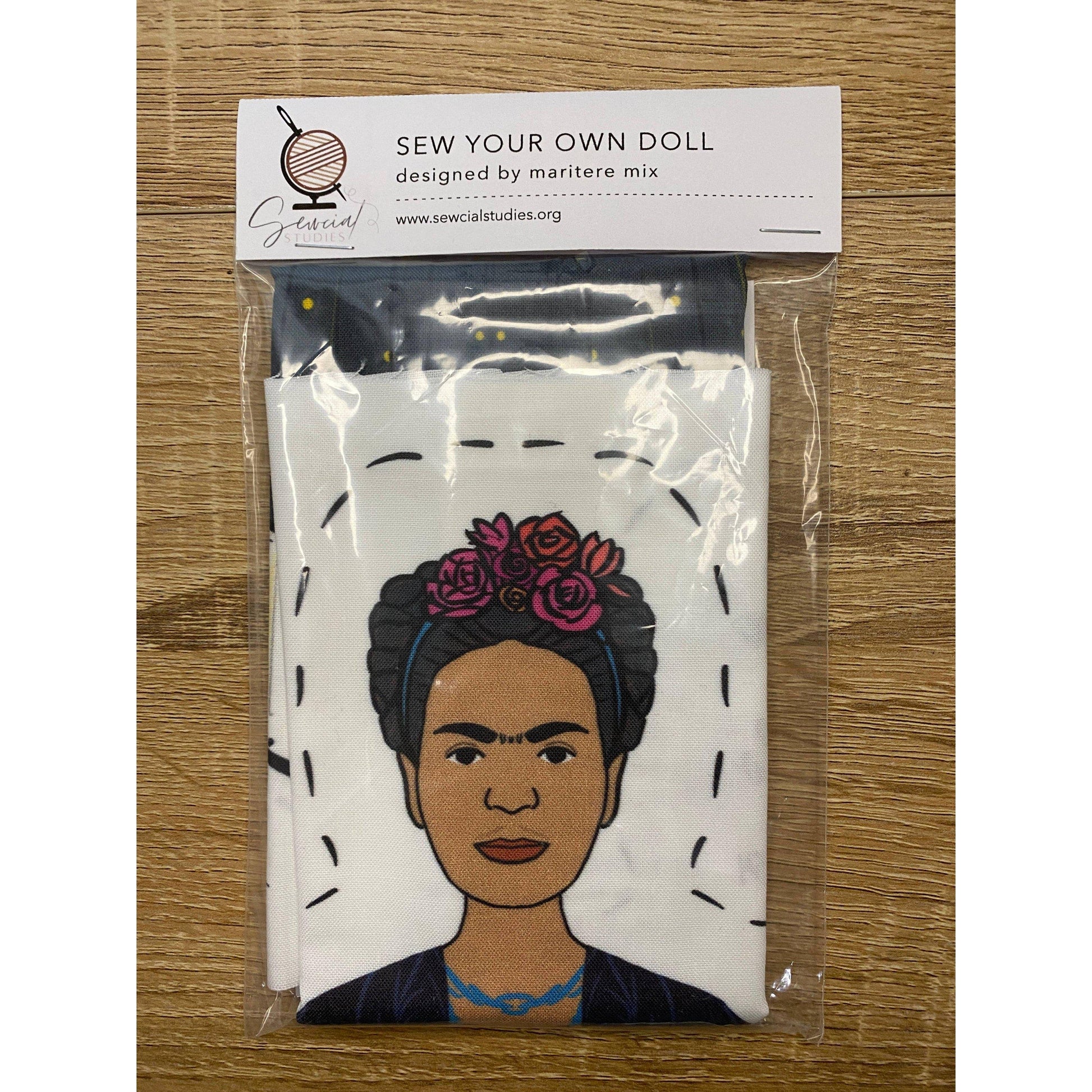 Sewcial Studies-Frida Kahlo DIY Doll-sewing kit-gather here online