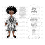 Sewcial Studies-Shirley Chisholm DIY Doll-sewing kit-gather here online