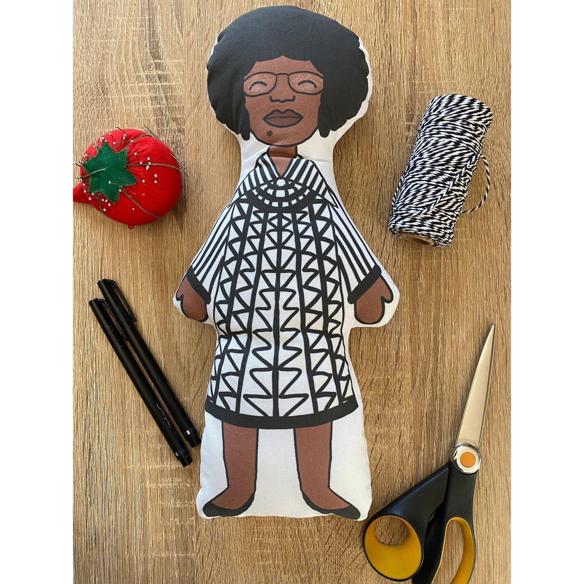 Sewcial Studies-Shirley Chisholm DIY Doll-sewing kit-gather here online