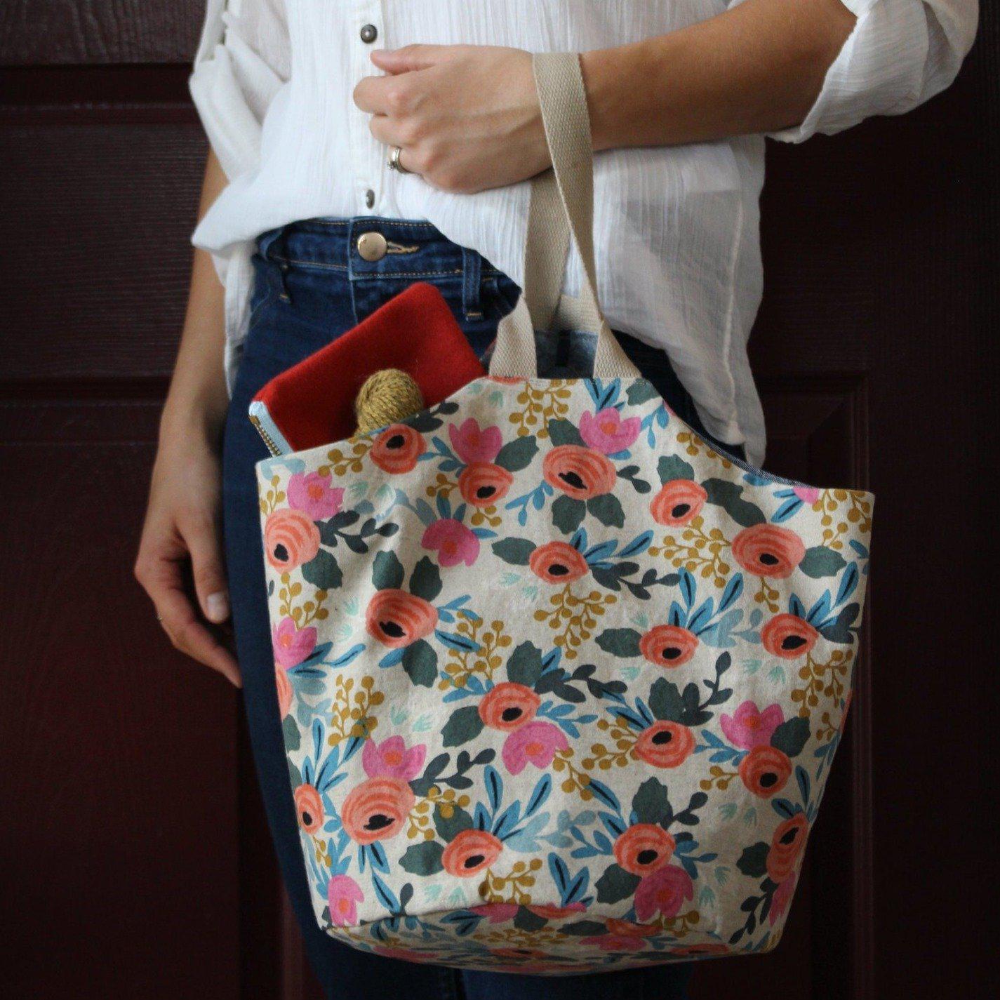 Sometimes Sewing-Take Along Tote Pattern-sewing pattern-gather here online