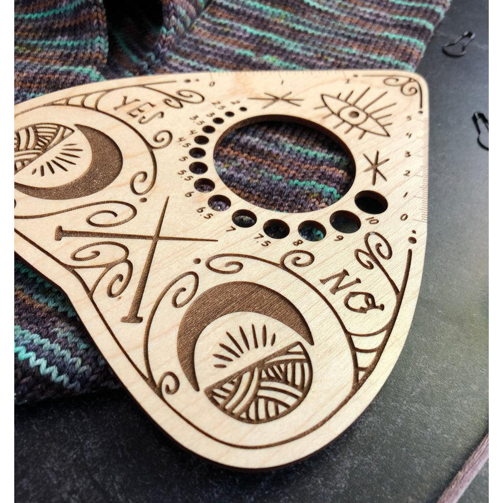 Stitch Together Studio-Ouija Planchette Needle Gauge-knitting notion-gather here online