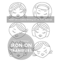 Sublime Stitching - Cute Little Heads - Embroidery Pattern - Default - gatherhereonline.com