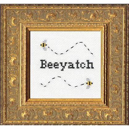 Subversive Cross Stitch - Beeyatch Cross Stitch Kit - - gatherhereonline.com