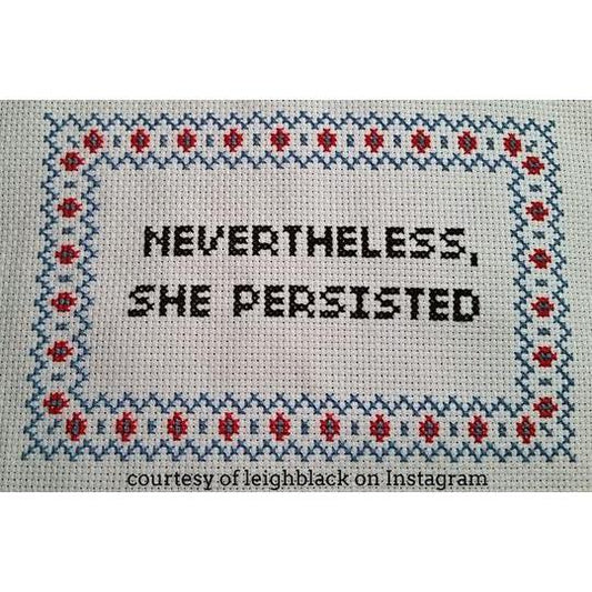 Subversive Cross Stitch-Nevertheless She Persisted Deluxe Cross Stitch Kit-xstitch kit-gather here online