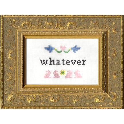 Subversive Cross Stitch - Whatever Cross Stitch Kit - - gatherhereonline.com