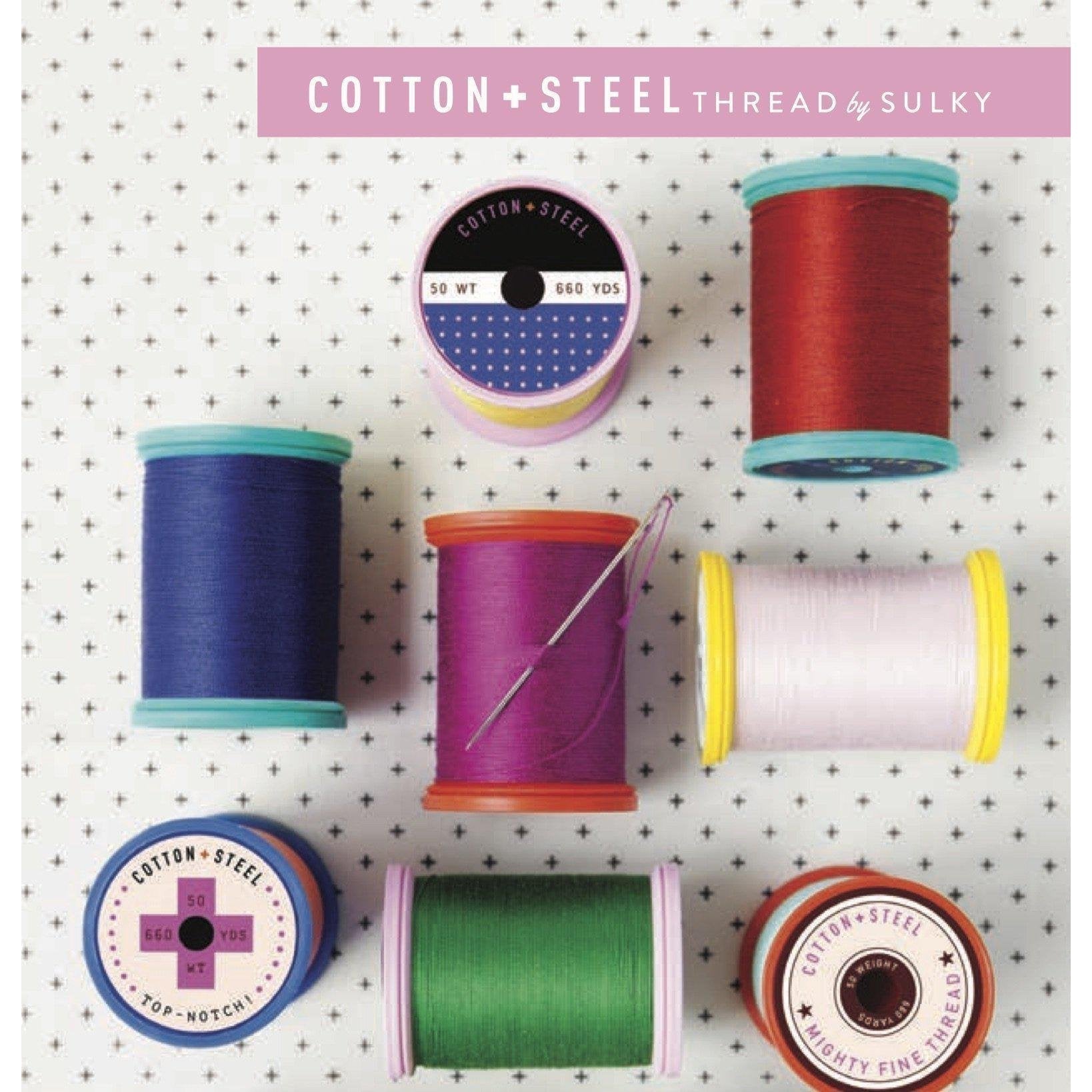 Bundle of 3 Sulky Cotton Threads to match