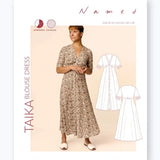 Named Clothing-Taika Blouse & Dress Pattern-sewing pattern-gather here online