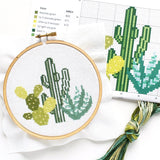 The Stranded Stitch - Desert Cacti DIY Cross Stitch Kit - Default - gatherhereonline.com