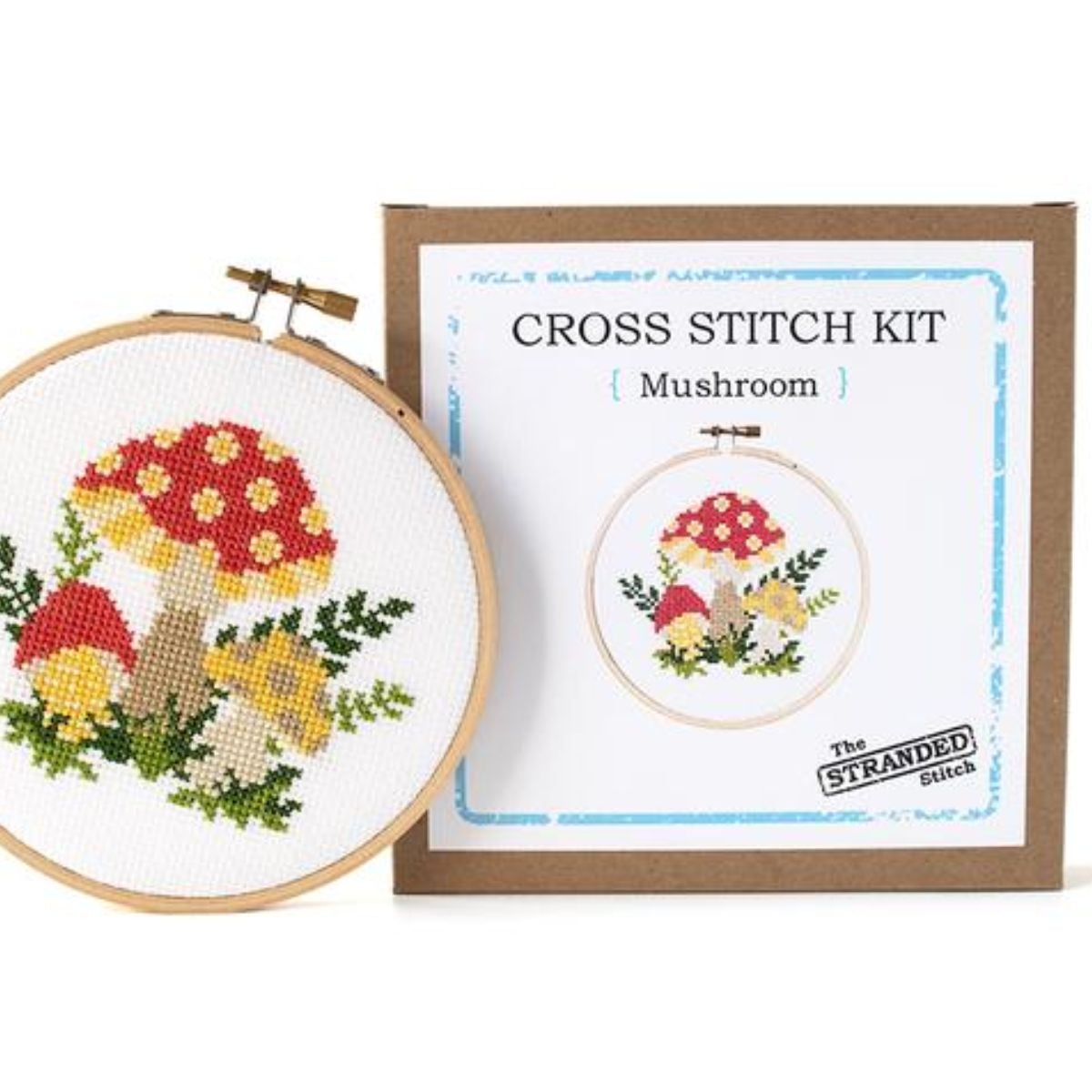 The Stranded Stitch-Mushroom DIY Cross Stitch Kit-embroidery/xstitch kit-gather here online