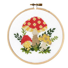 The Stranded Stitch-Mushroom DIY Cross Stitch Kit-embroidery/xstitch kit-gather here online