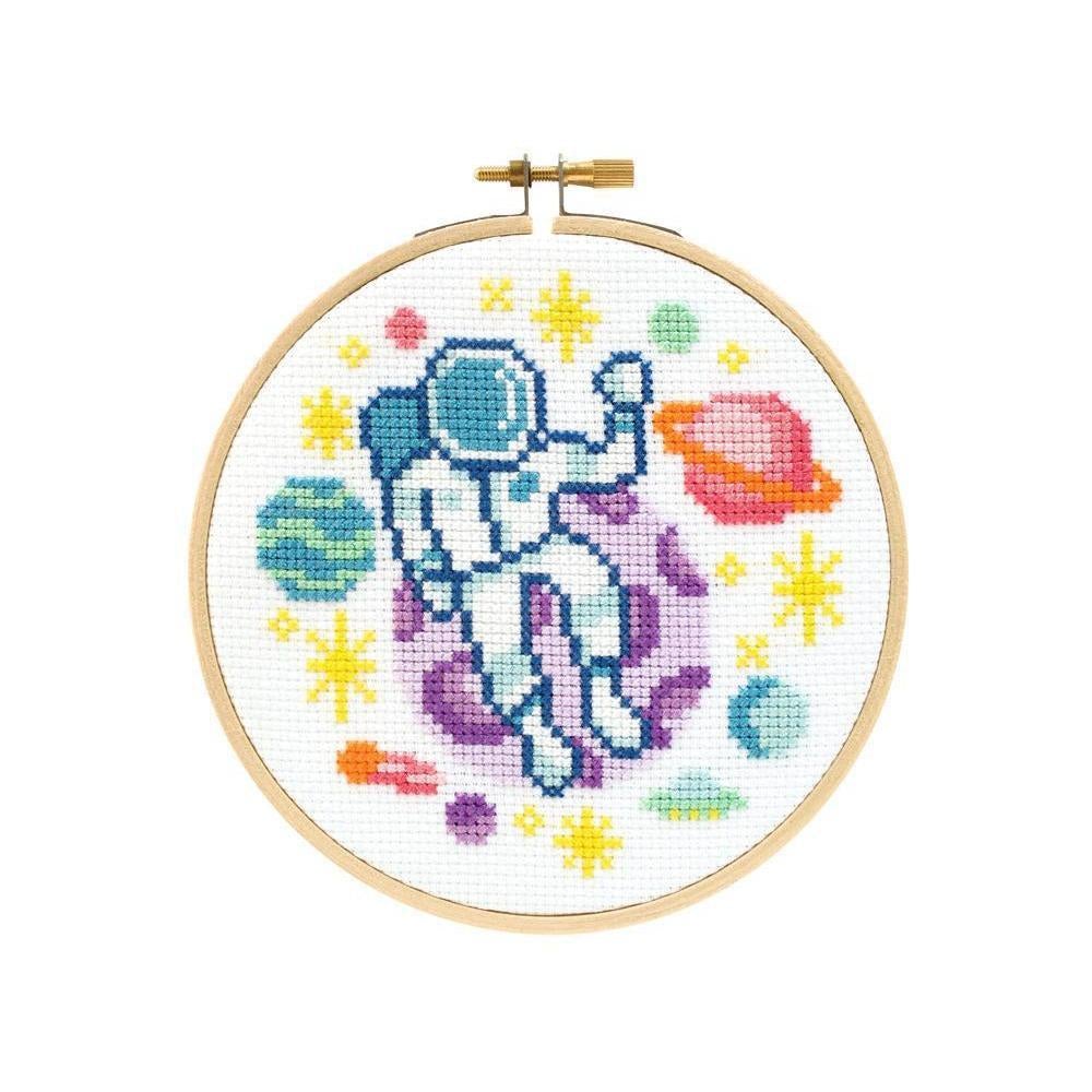 The Stranded Stitch - Space Explorer DIY Cross Stitch Kit - Default - gatherhereonline.com