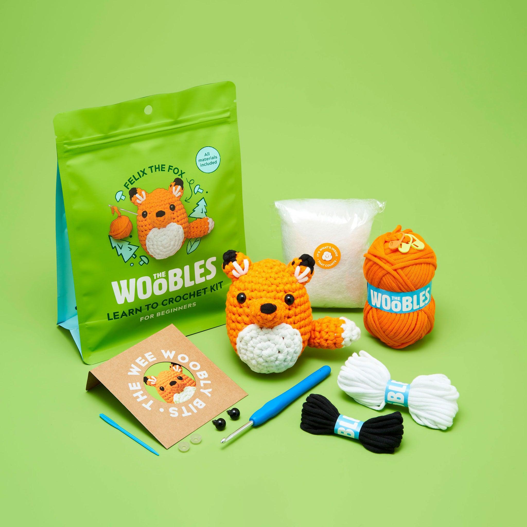 The Woobles-Felix the Fox Beginner Crochet Kit-knitting / crochet kit-gather here online