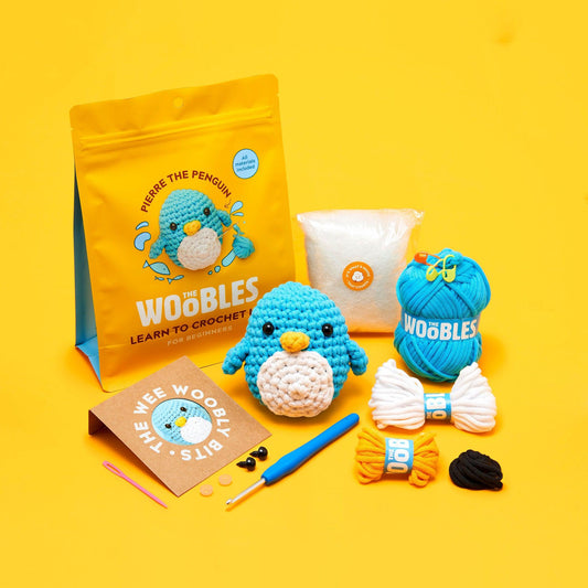 The Woobles-Pierre the Penguin Beginner Crochet Kit-knitting / crochet kit-gather here online