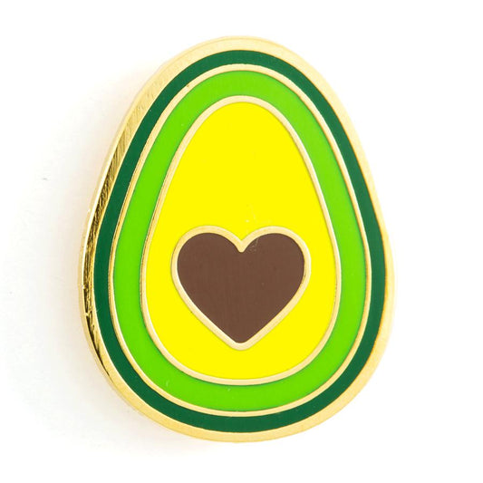 These Are Things-Avocado Heart Enamel Pin-accessory-gather here online