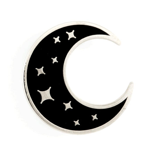 These Are Things-Crescent Moon Enamel Pin-accessory-gather here online