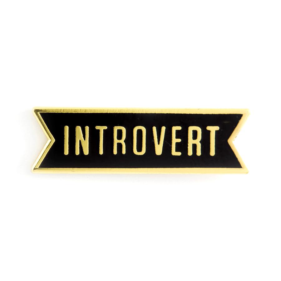 These Are Things-Introvert Enamel Pin-accessory-gather here online